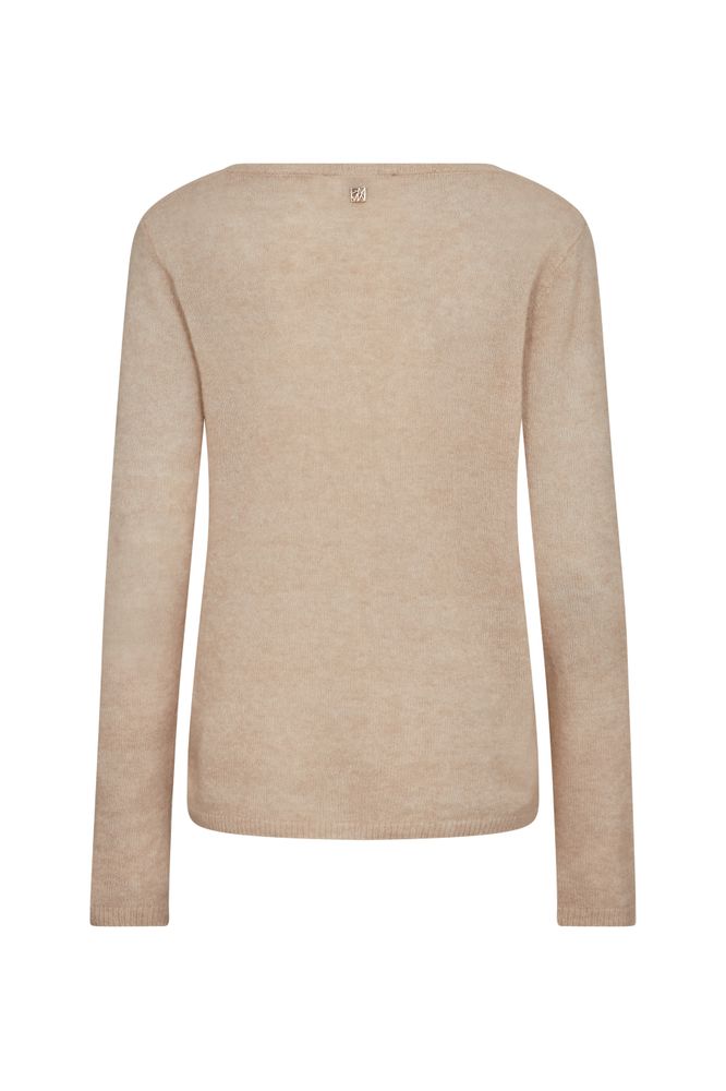 Mos Mosh Mape Sophia V-Neck Knit Doeskin
