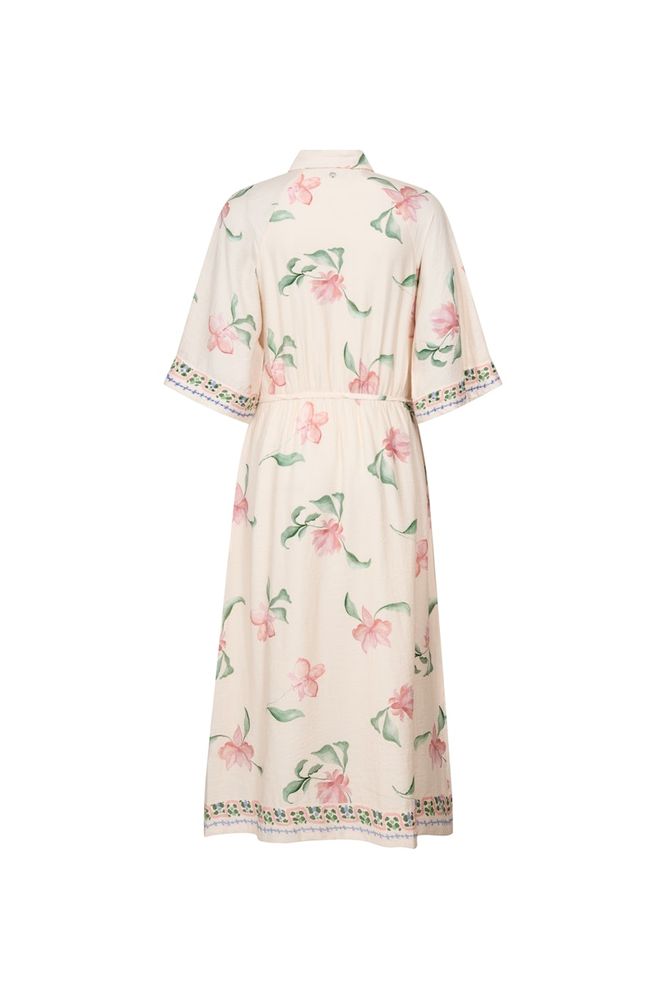 Mos Mosh Bunno Big Orchid Dress Ecru
