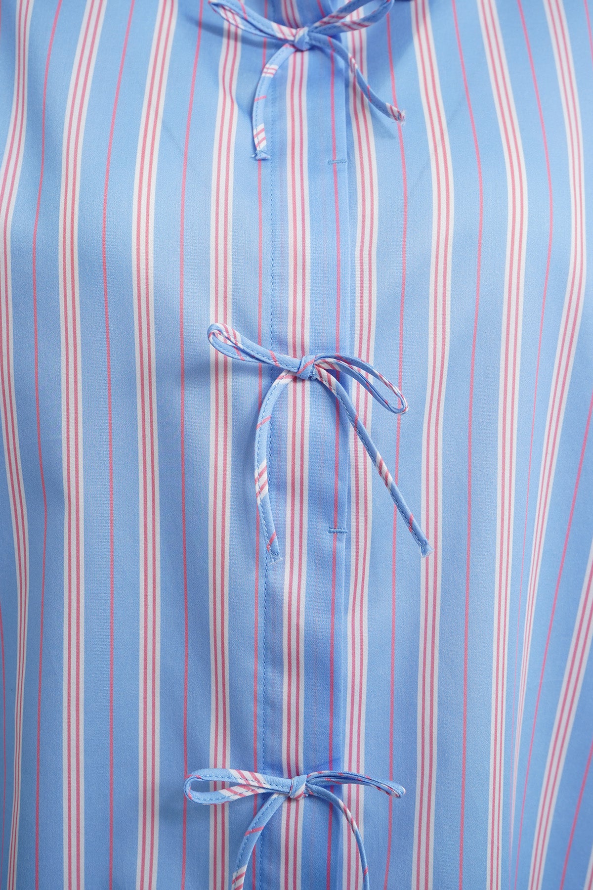 Milano Bow Detail Shirt-Cornflower Blue
