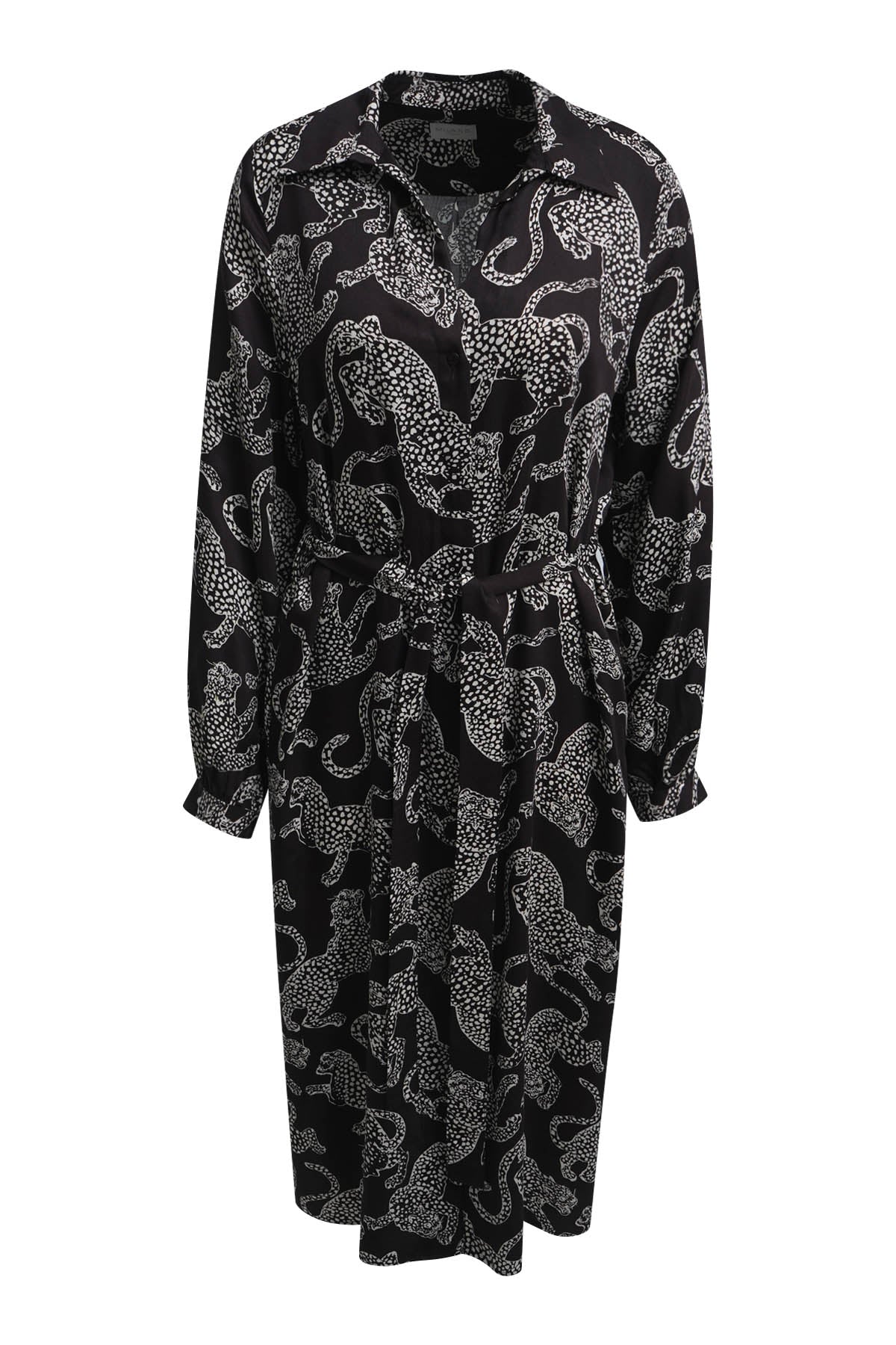Milano Shirt Dress Mocca Print