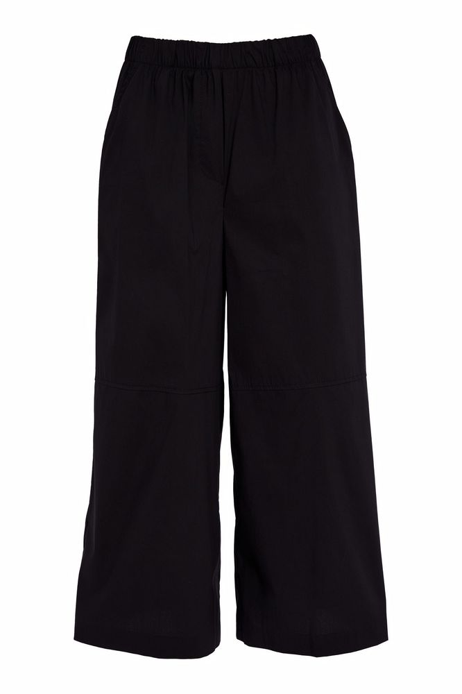 NAYA Crop Wide Leg Trouser Black