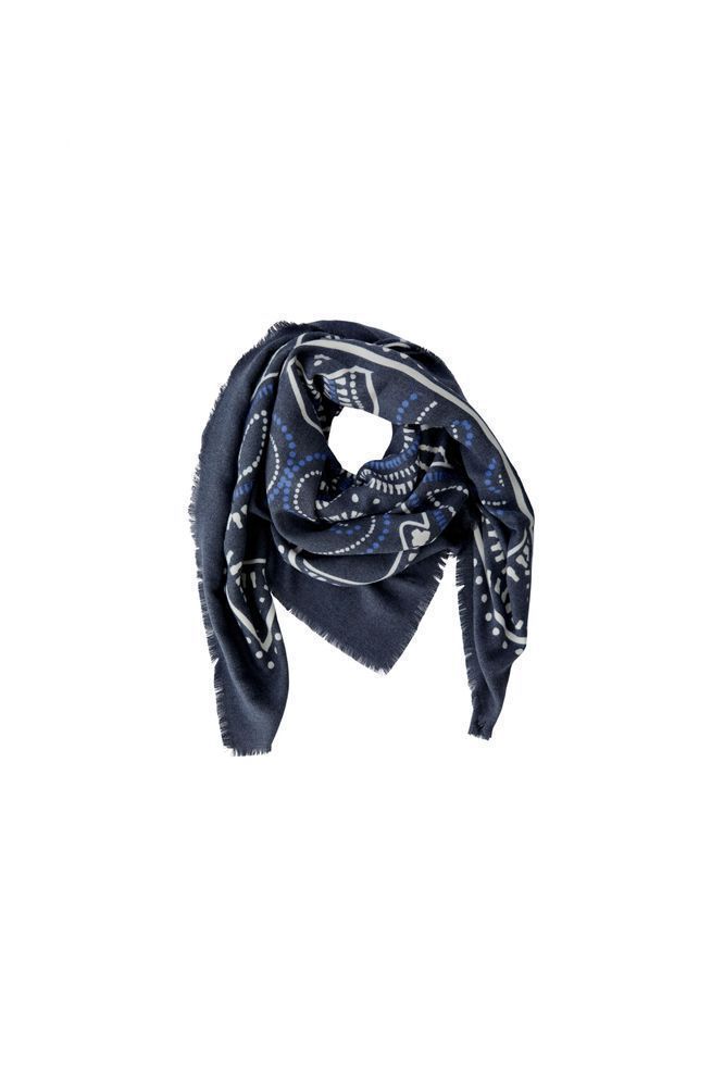 Oui Scarf Dark Blue 94332