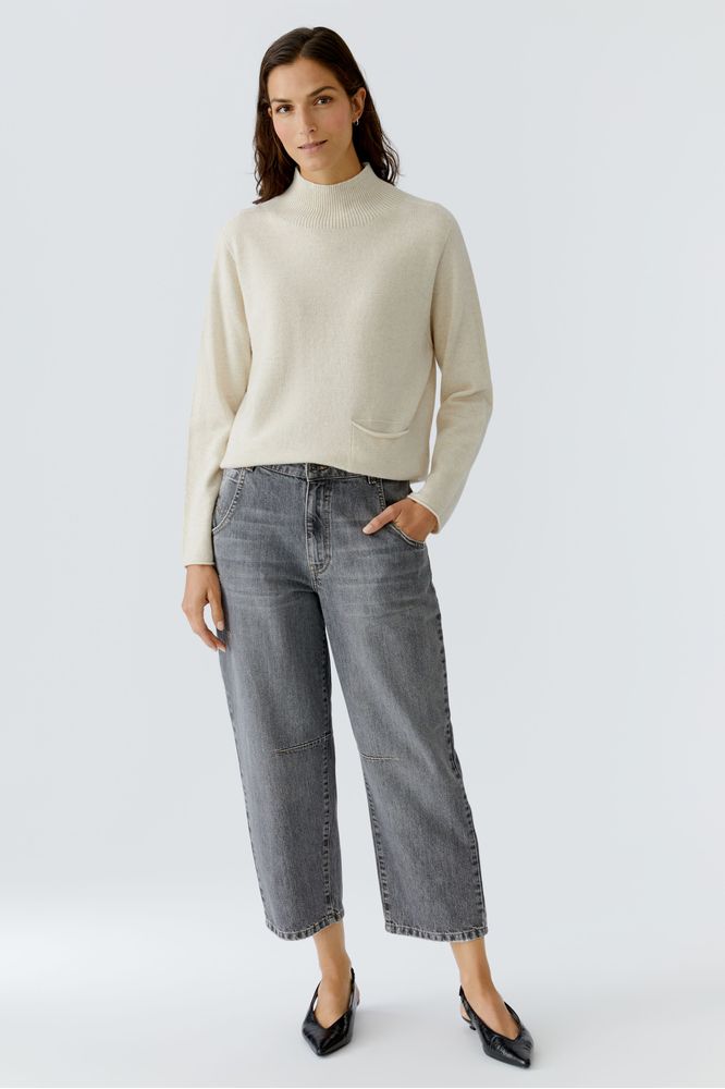 Oui Pullover Off White Melange