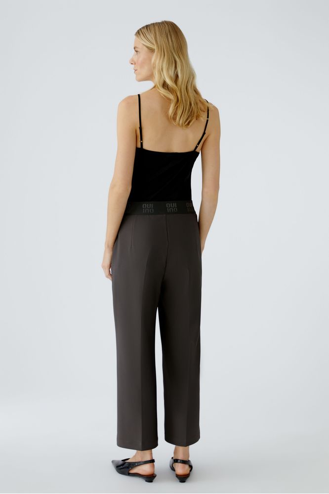 Oui Trousers Espresso 86917