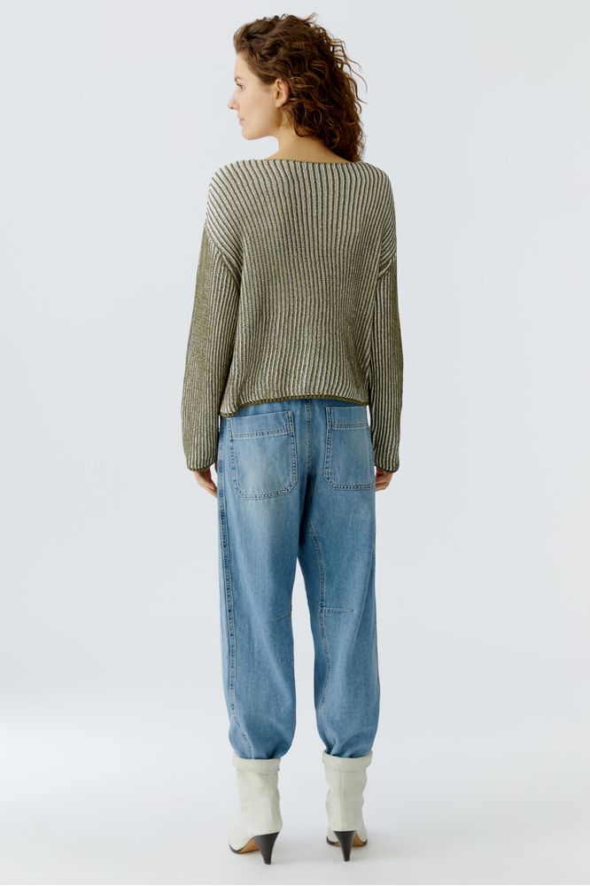 Oui Sparkle Cable Pullover 97622