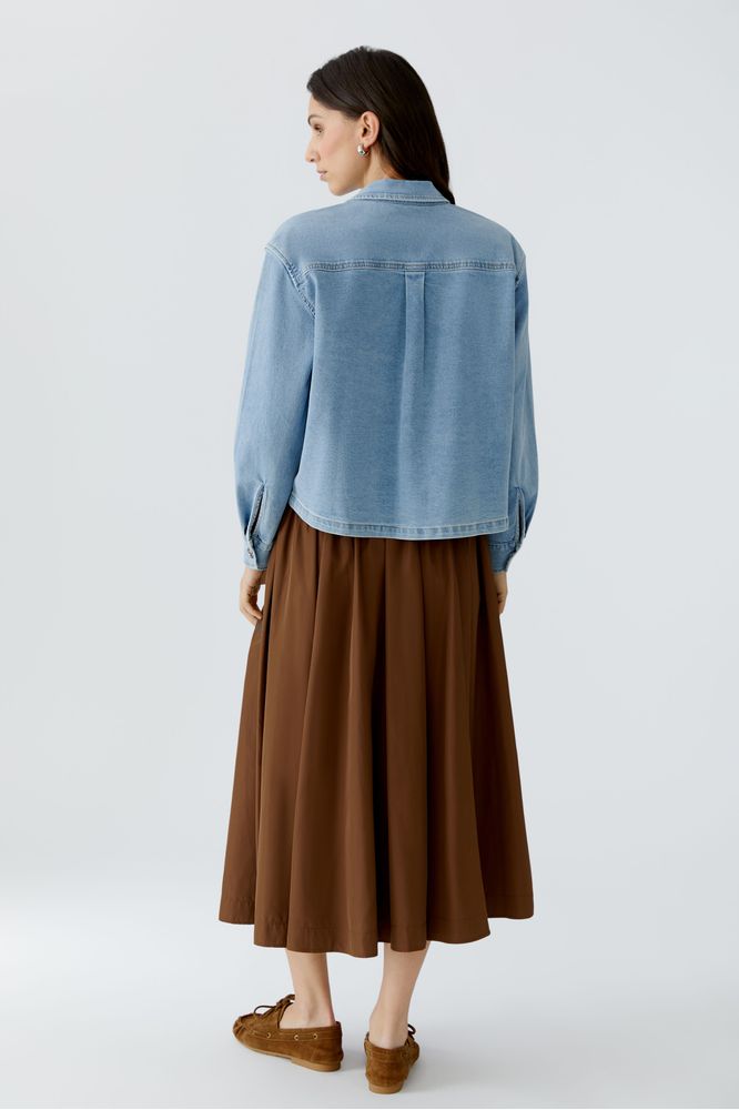 Oui Denim Blue Blouse 96464