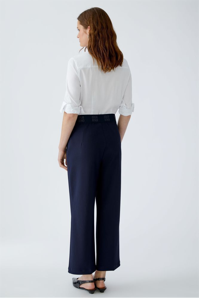 Oui Trousers Dark Blue 86917