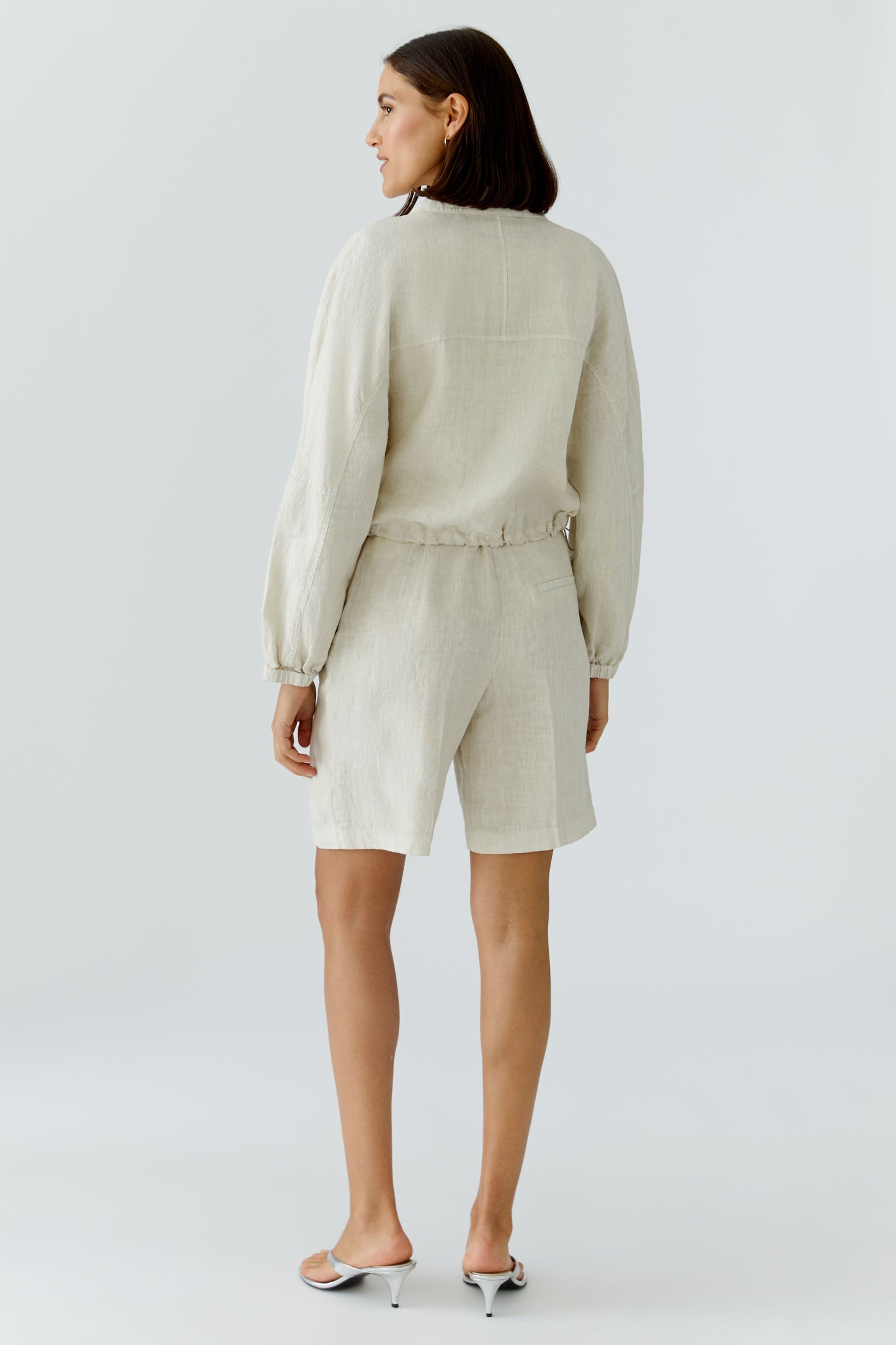 Oui Biscuit Linen Jacket 97164