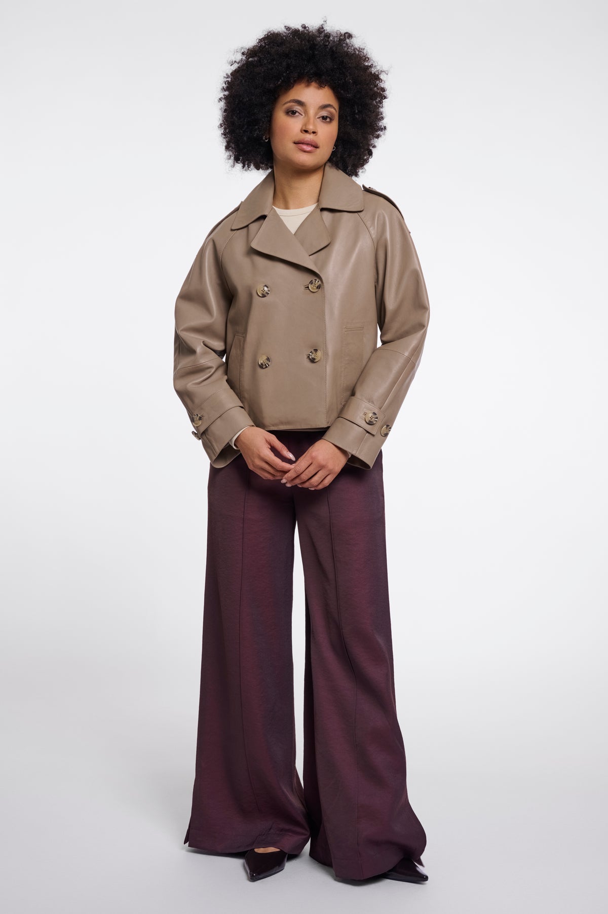 Rino & Pelle Lotte Leather Jacket-Toffee