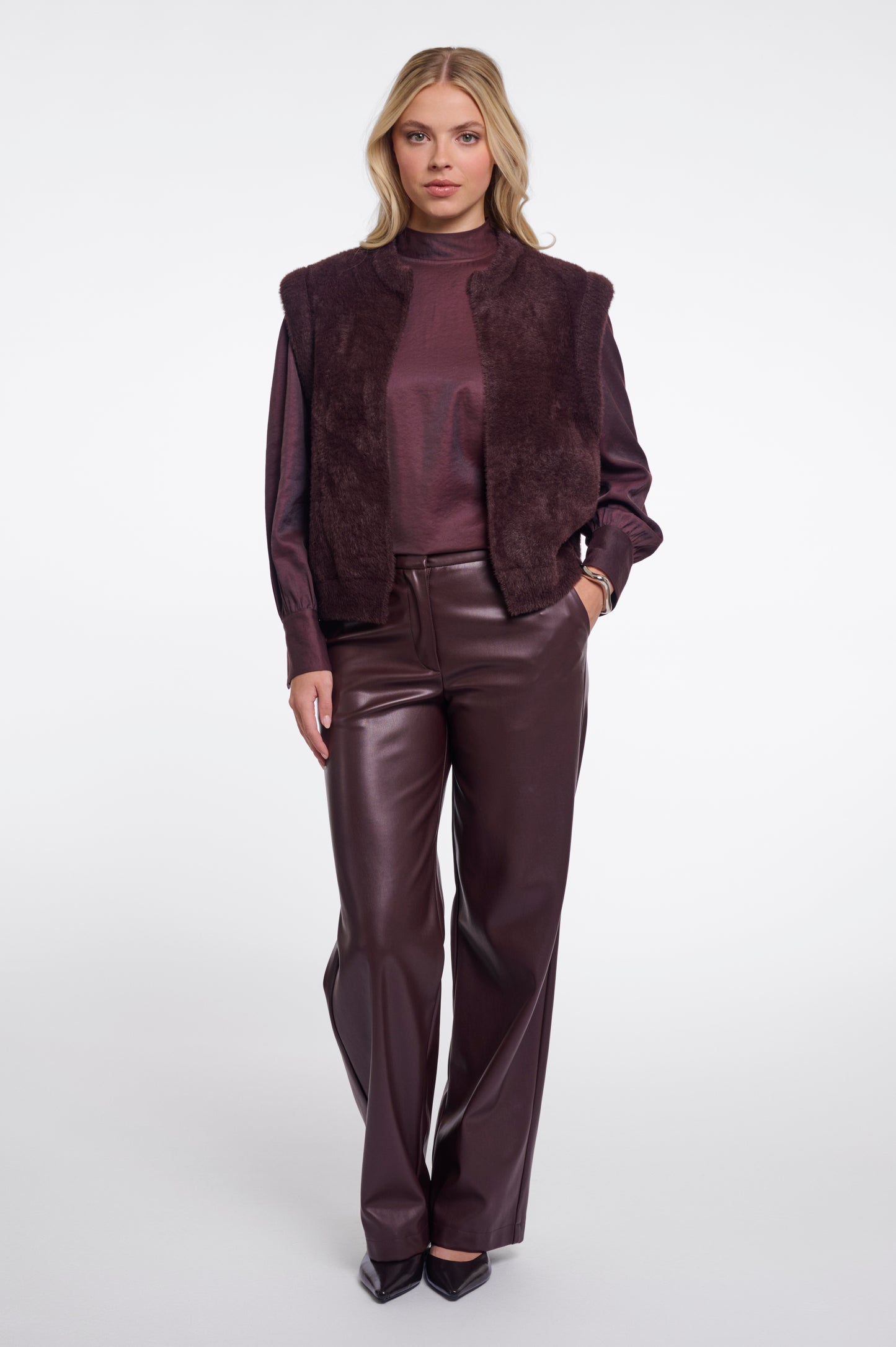 Rino & Pelle Elona Waistcoat-Fudge Cloak