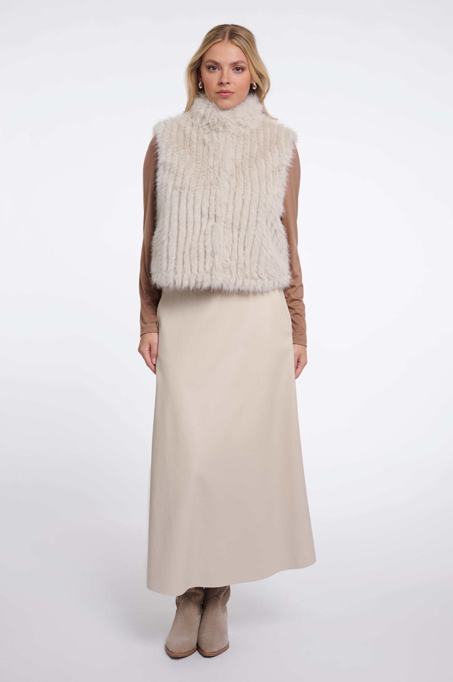 Rino & Pelle Dava Gilet -Birch