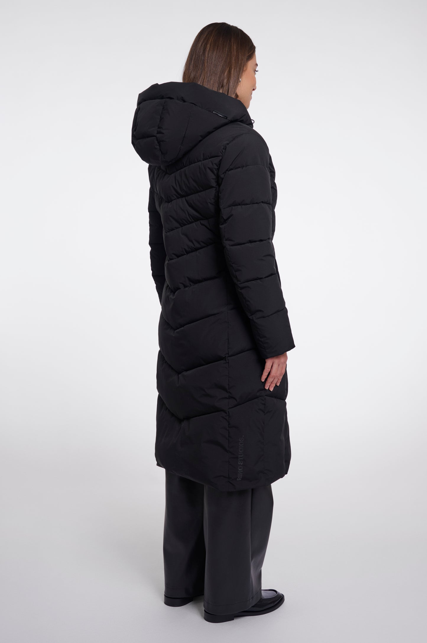 Rino & Pelle Zendaya Padded Hood Coat Black