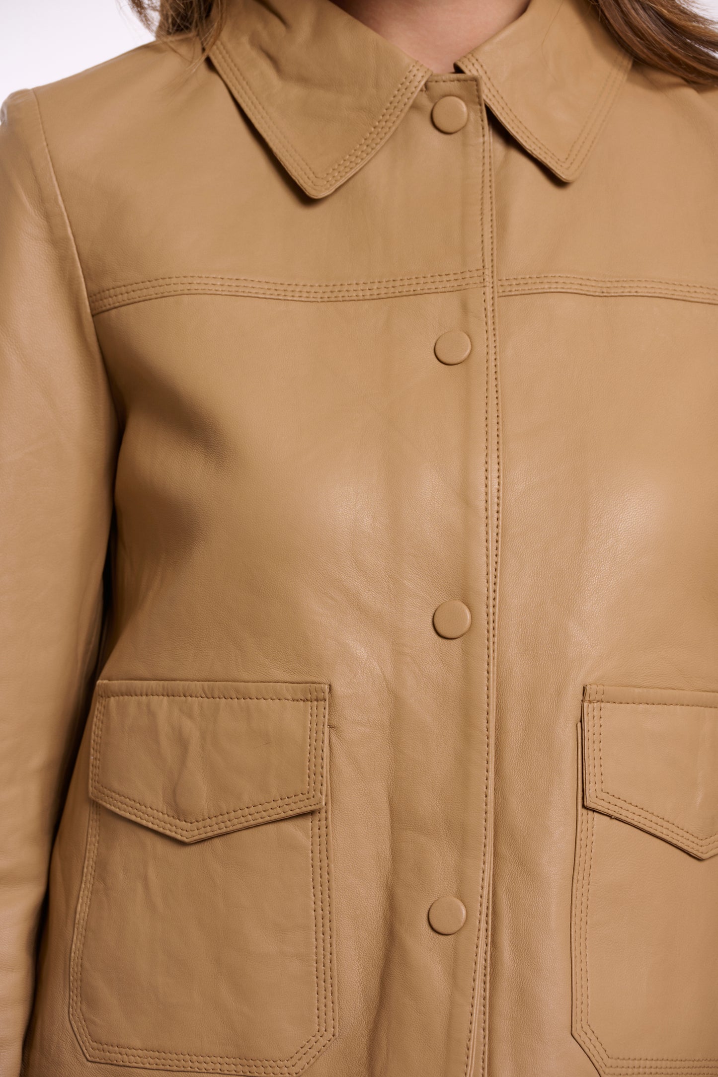 Rino & Pelle Janine Leather Jacket Burlywood