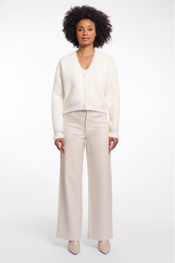 Rino & Pelle Isarea Short V-neck Cardigan Snow White