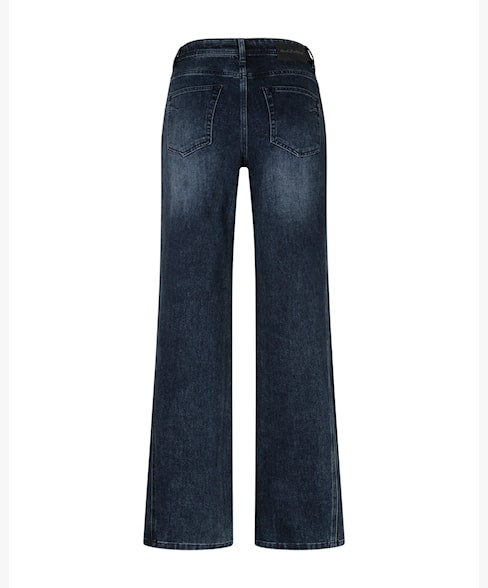 Red Button Claudette Insert Blue Black Denim