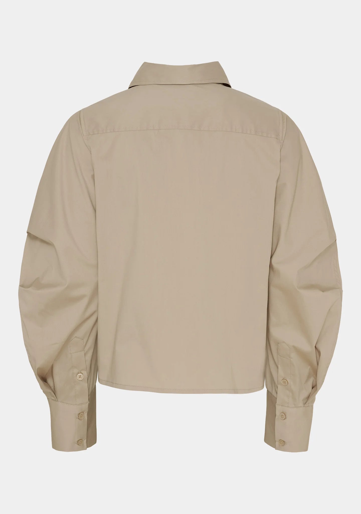 I Say Sigga Sleeve Shirt-Light Taupe