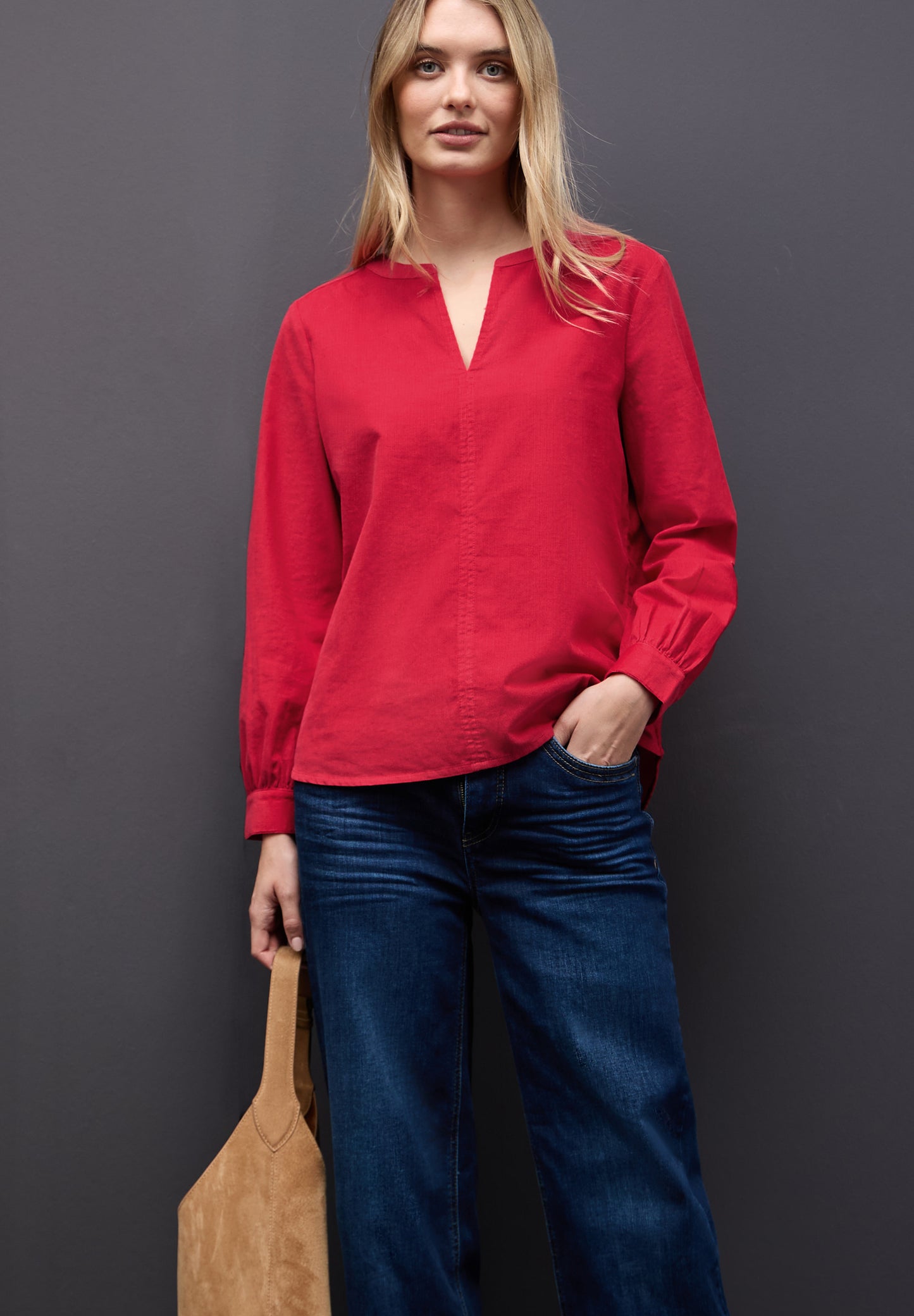 Street One Corduroy Tunic Blouse 346089