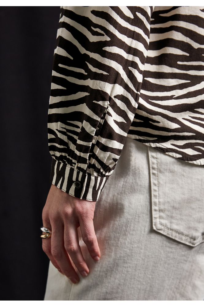 Street One Split Neck Blouse