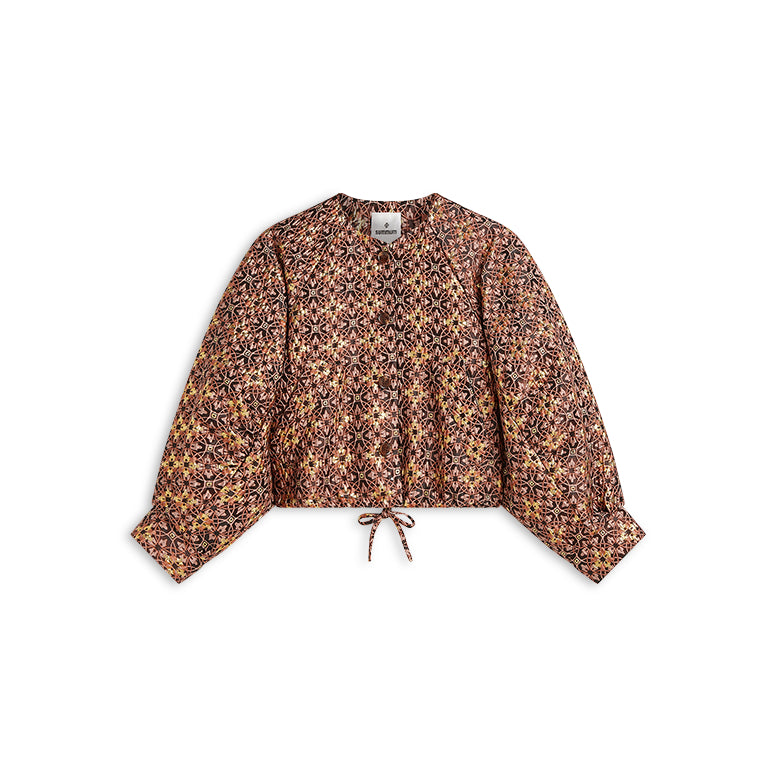 Summum Jacquared Lurex Jacket Dark Burgundy