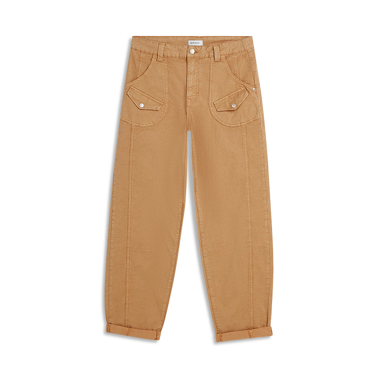 Summum Pant Brisk Cotton Twill Trousers Dark Amber