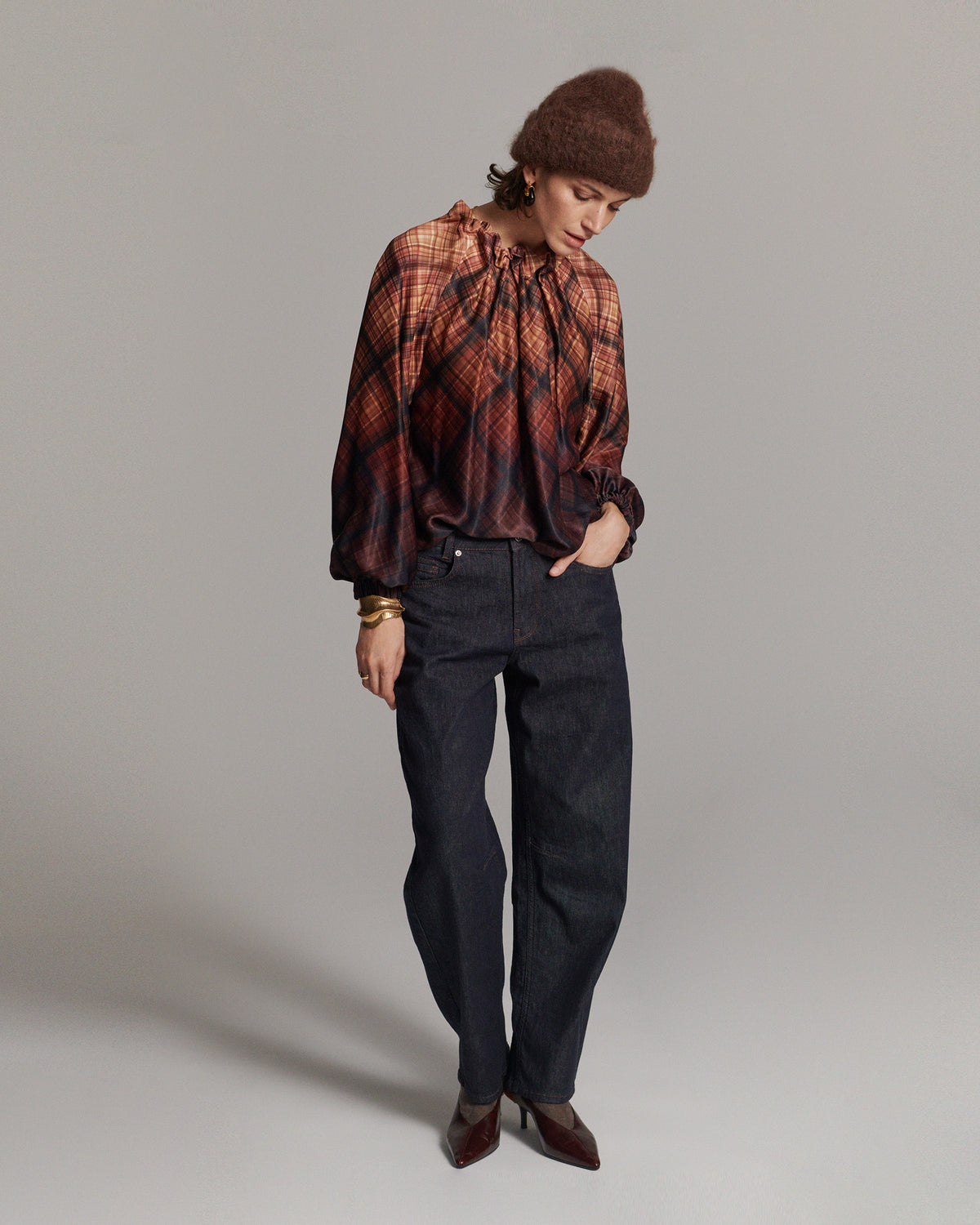 Summum Printed Check Top Dark Chocolate