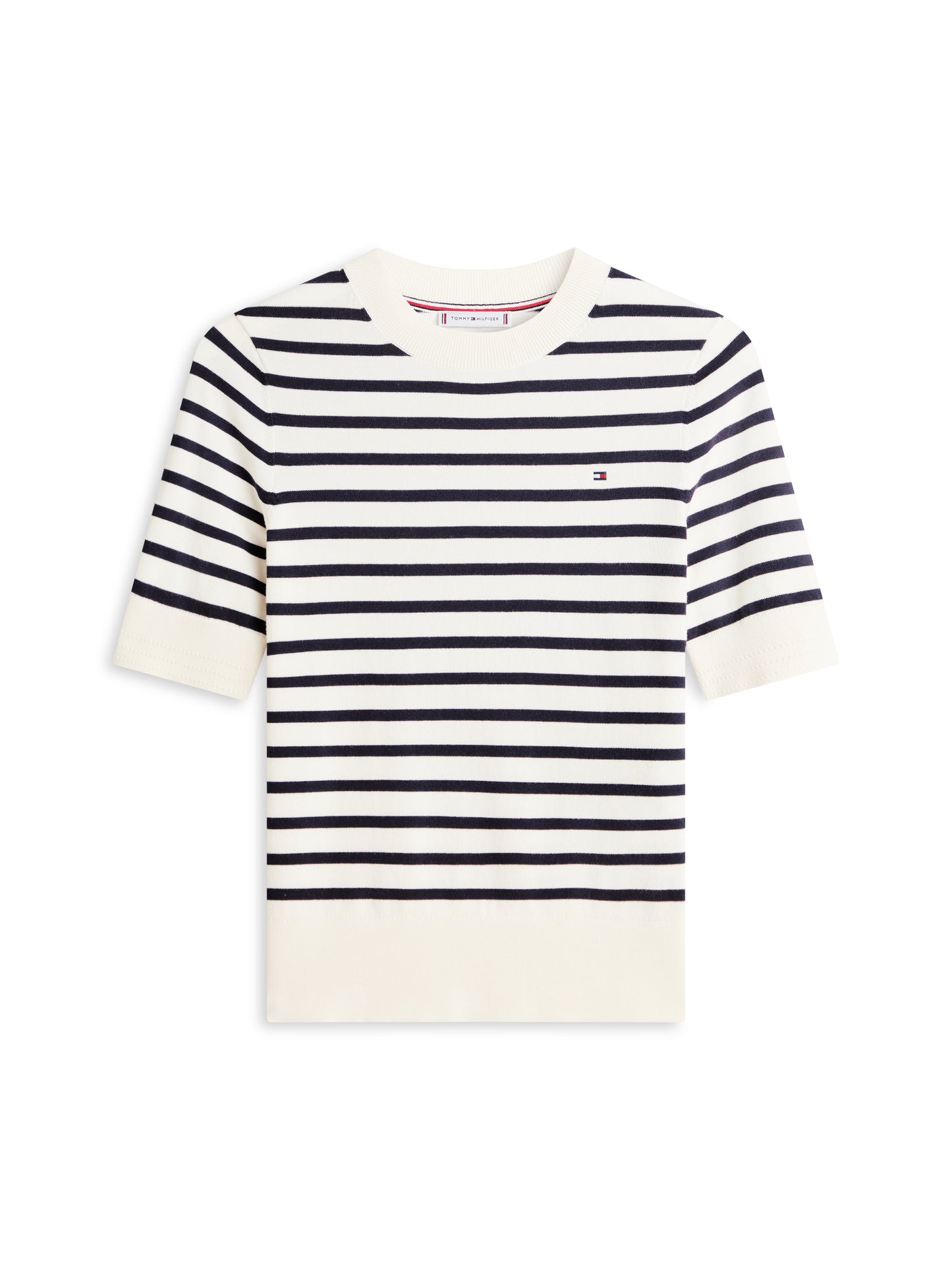 Tommy Hilfiger Short Sleeve Fine Knit Stripe