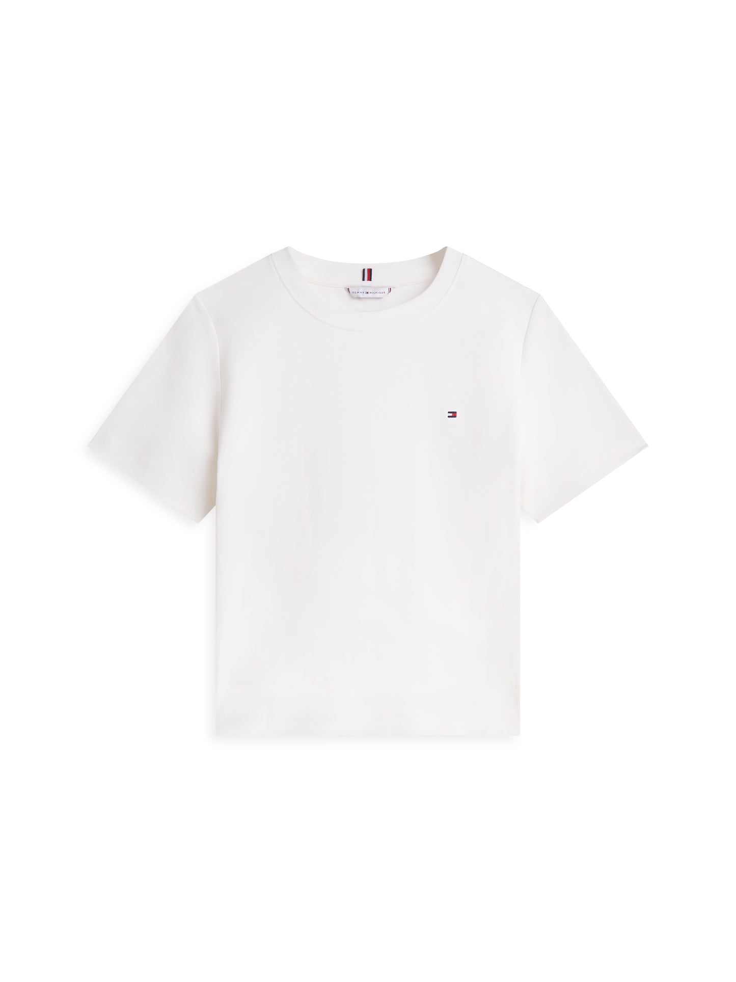 Tommy Hilfiger Boxy Interlock Tee Ecru