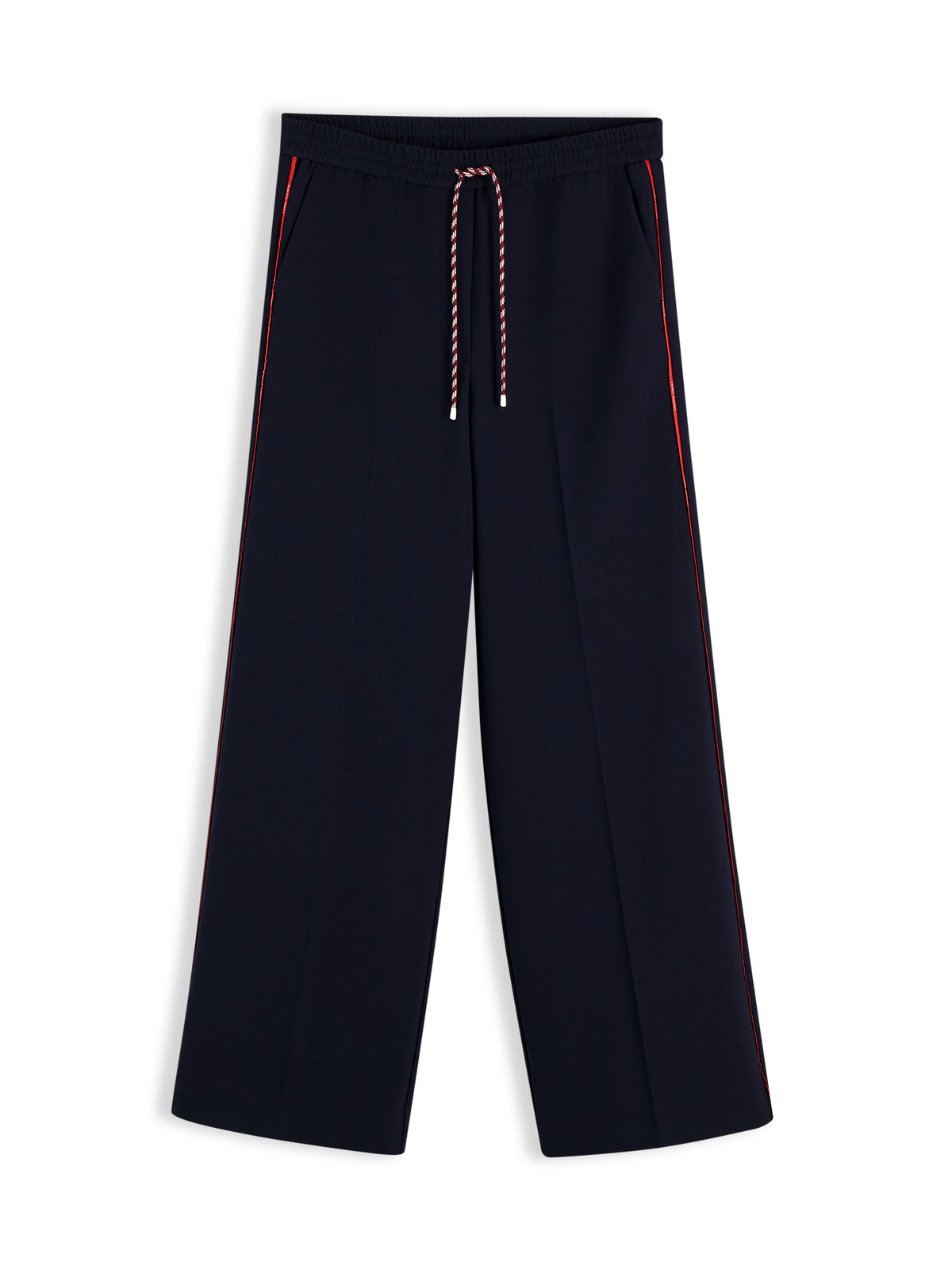 Tommy Hilfiger Wide Leg Trousers Dark Blue