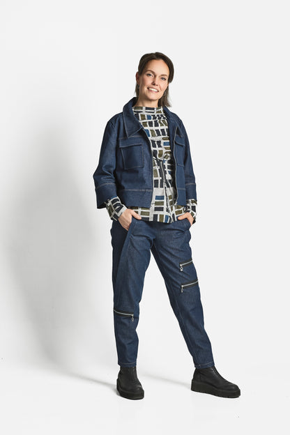My Soul Boxy Stretch Jacket Blue