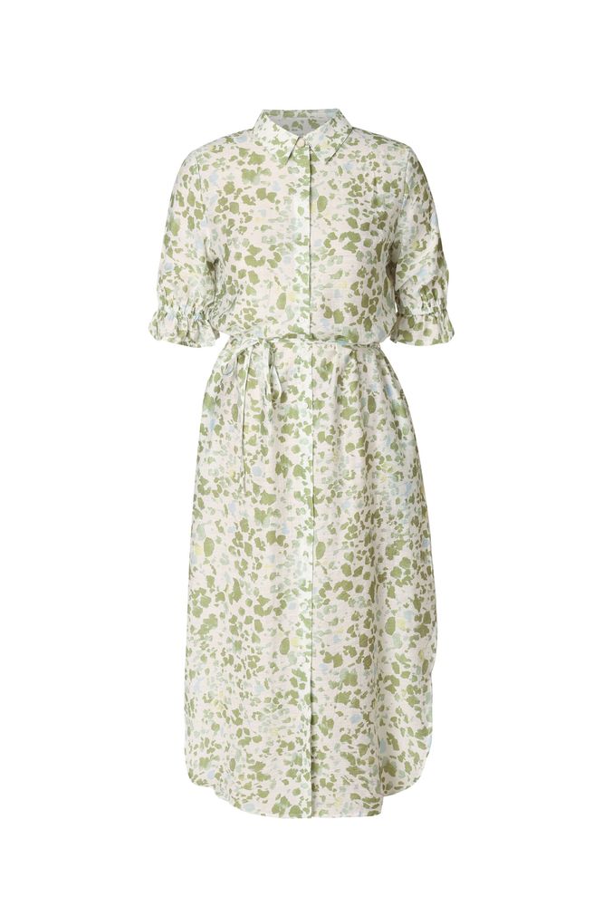 YEST Karla Dress Pastel Green/Multi 0006174