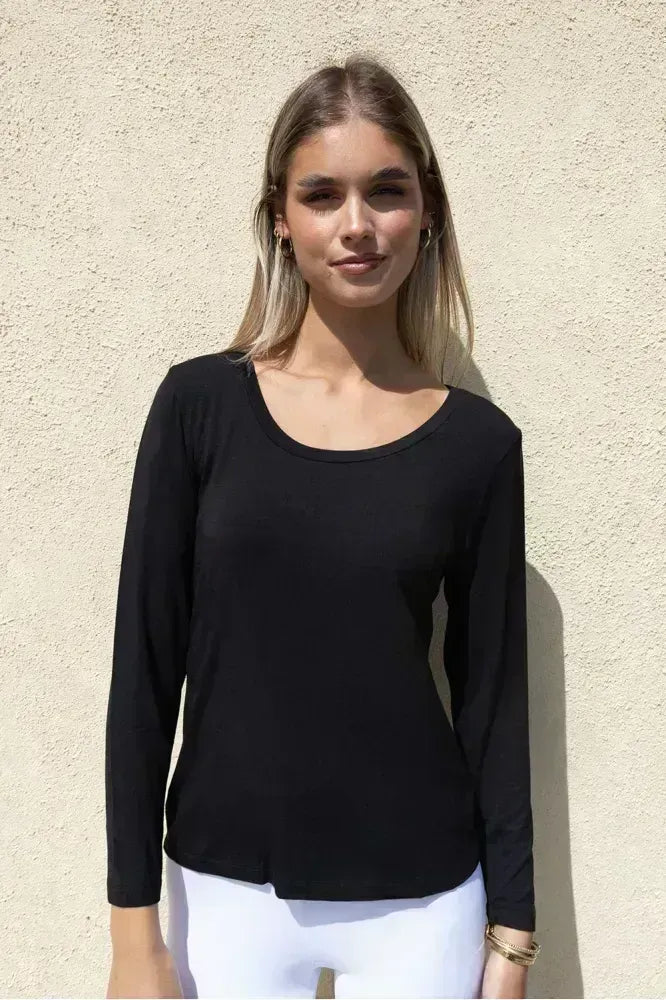 No2moro Bilbao Modal Long Sleeve Top