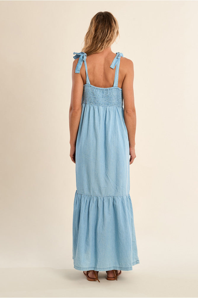 Molly Bracken Long Sweetheart Dress Blue