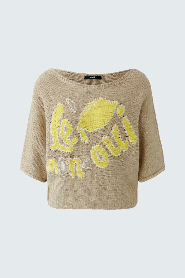 Oui Lemon Pullover 97433
