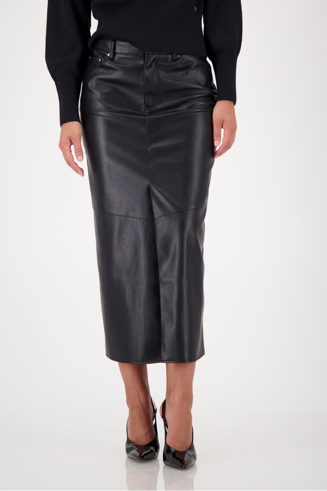 Monari Leather Look Skirt