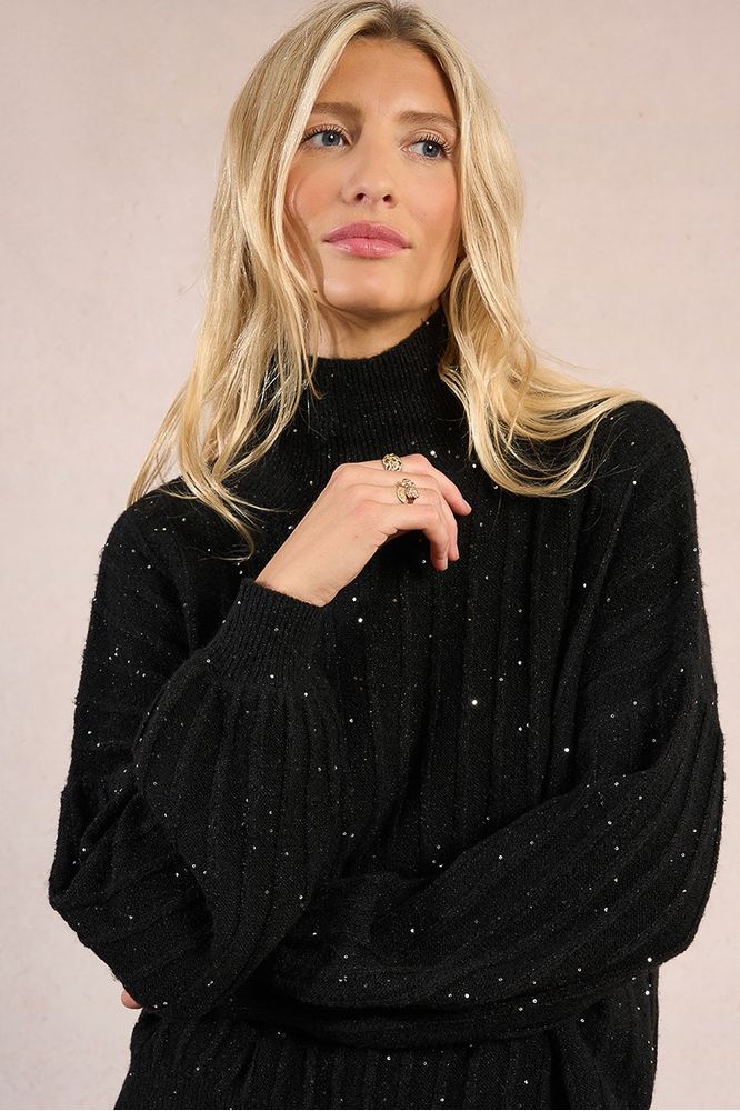 Molly Bracken Sequin Knit Sweater