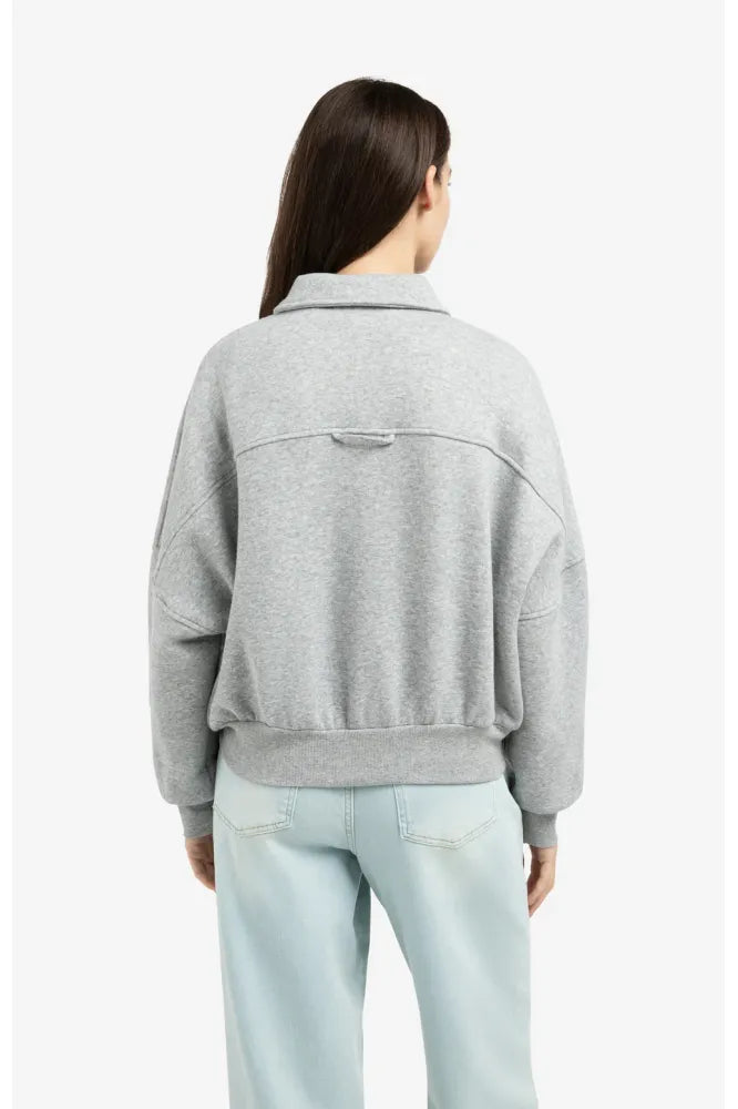 YAYA Sweat Jacket Iron Grey Melange
