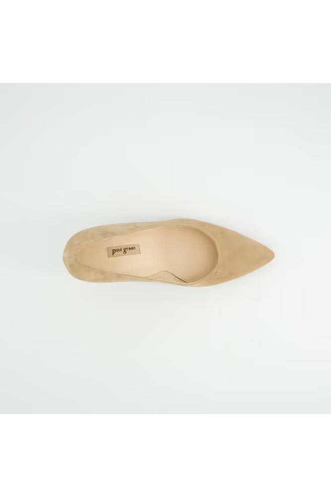 Paul Green Heels Beige Suede