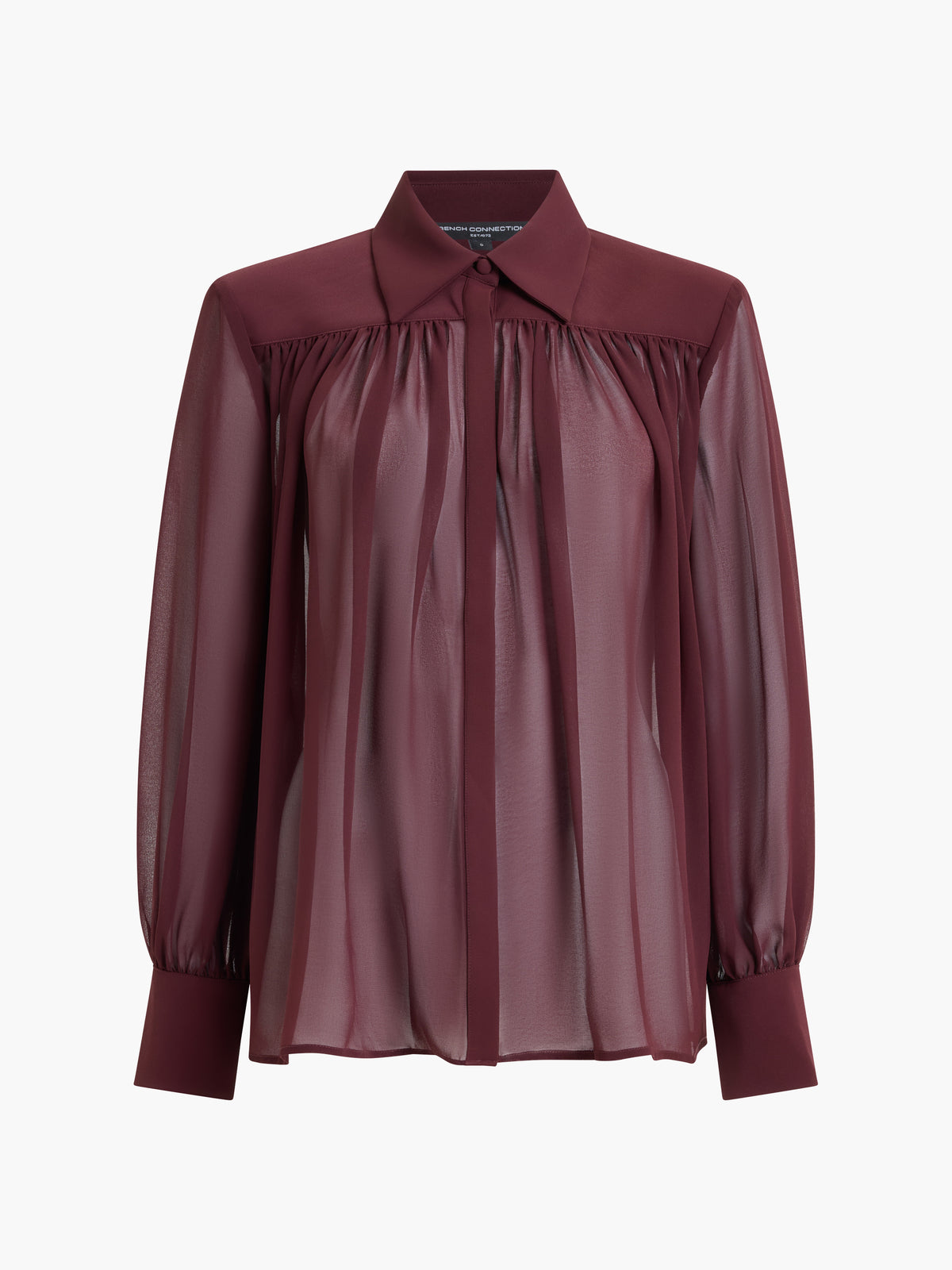 French Connection Arezzo Shirt Cherry Liqueur
