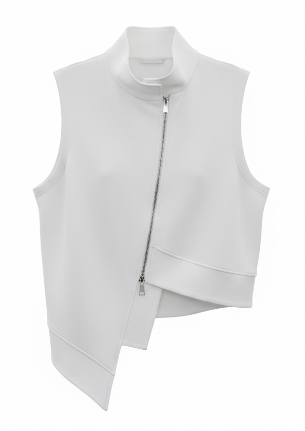 Malissa J Asymmetrical Jacket White