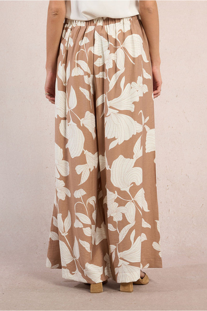 Molly Bracken Wide Leg Print Trousers