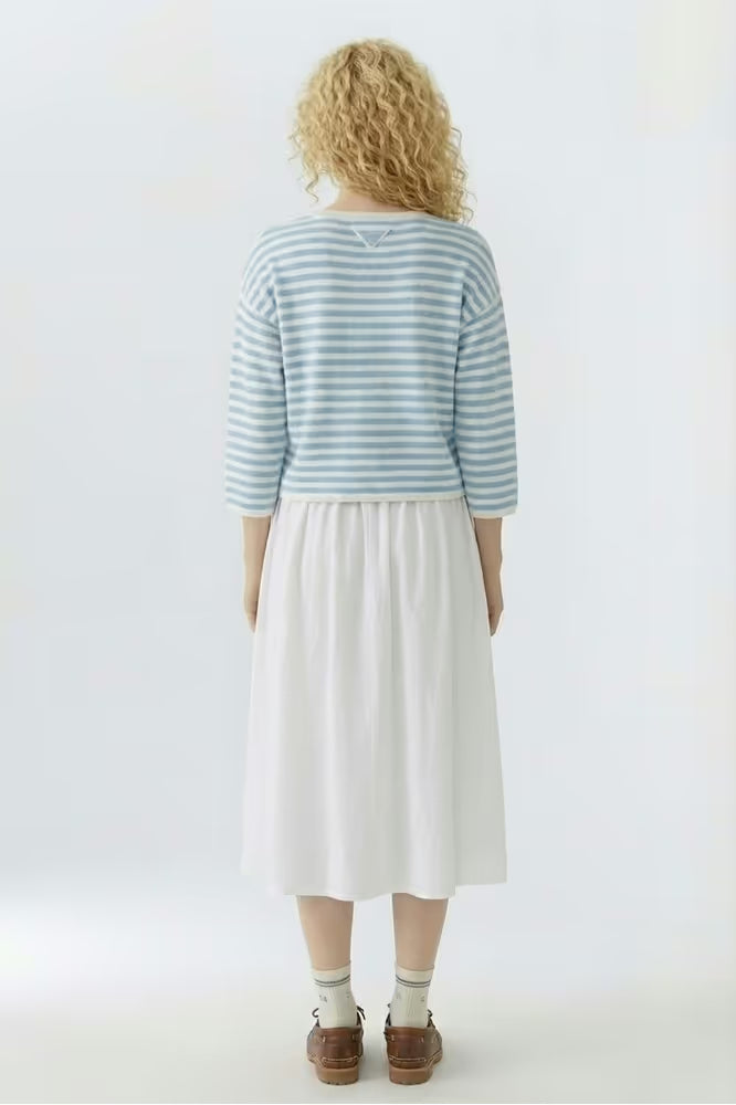 Oui Blue Stripe Pullover 97624