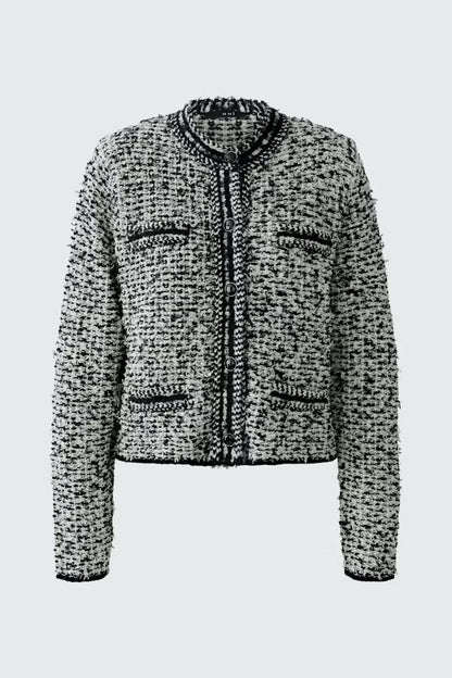 Oui Cardigan- Black/Off White 97887