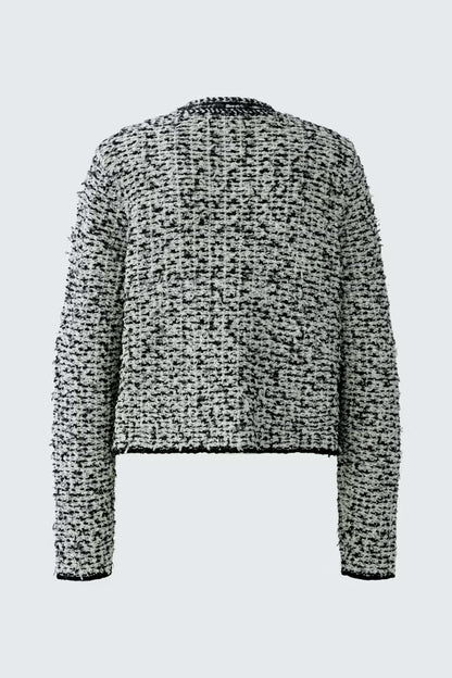 Oui Cardigan- Black/Off White 97887