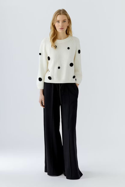 Oui Crocheted Spot Pullover-97913