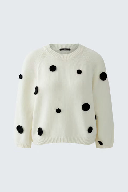 Oui Crocheted Spot Pullover-97913