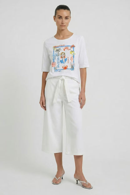 Oui Sunshine Coast Optic White T-shirt 98602