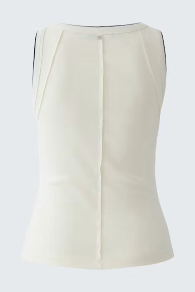 Oui White/Black Tank Top-98631