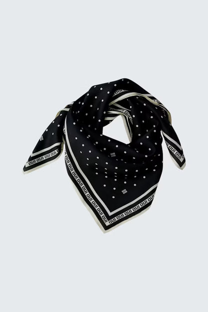 Oui Scarf-Black/Off White 99258