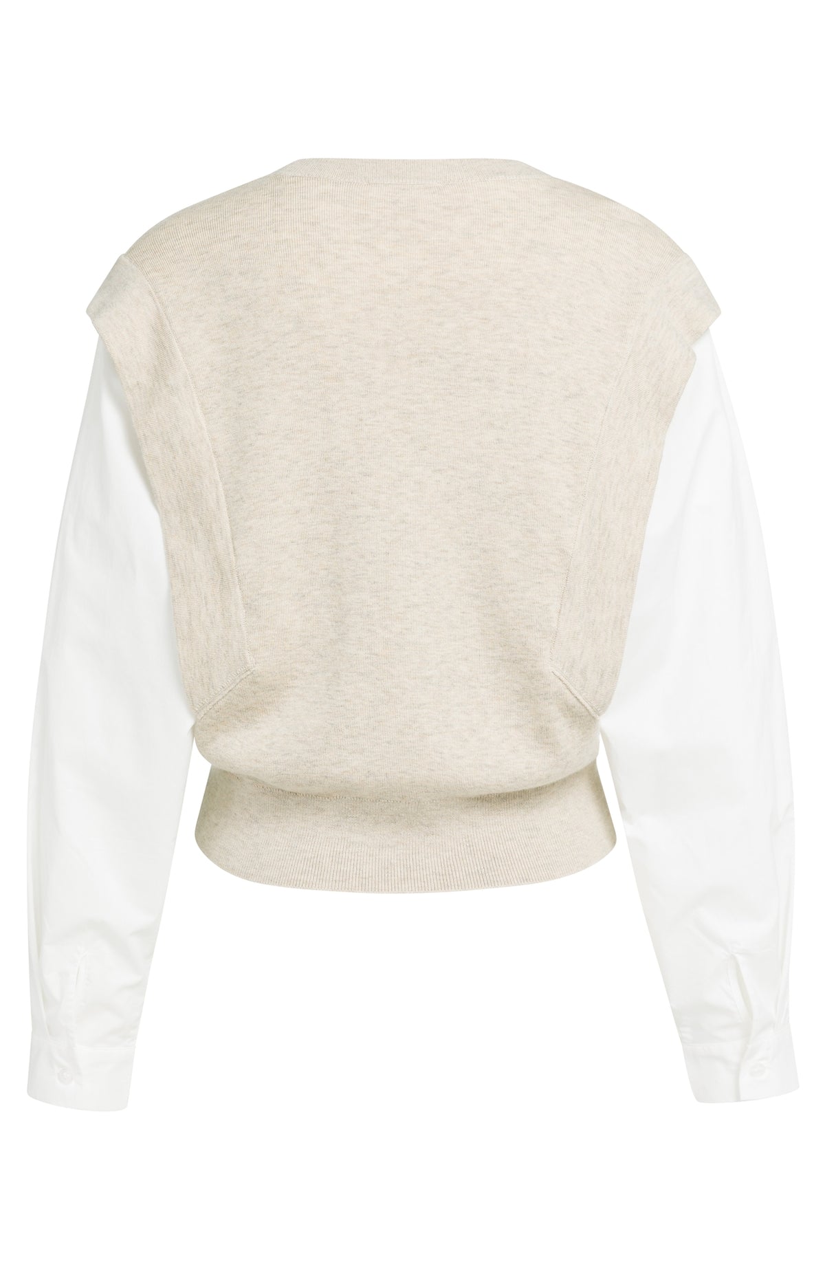 YAYA Shirt Sleeve Sweater Light Beige
