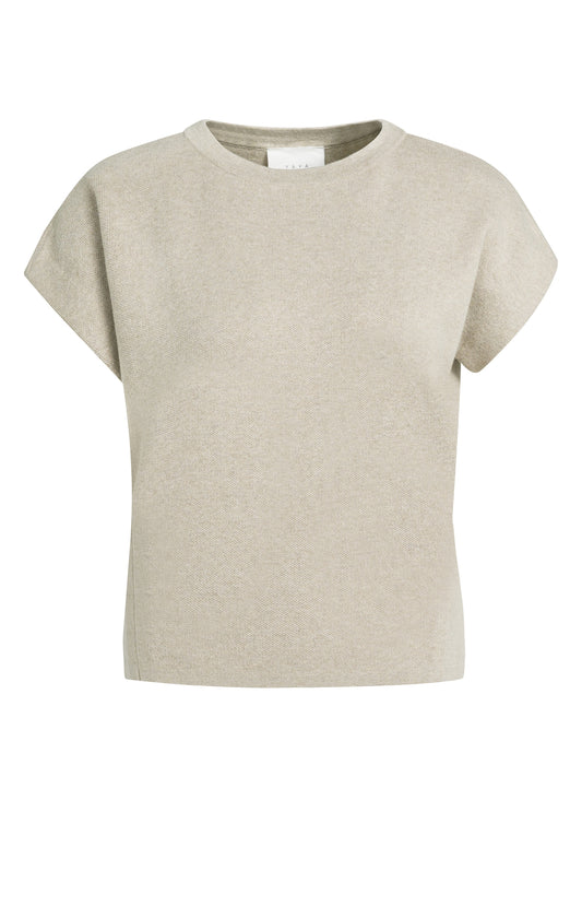YAYA Jacquard Sweater Grey Melange